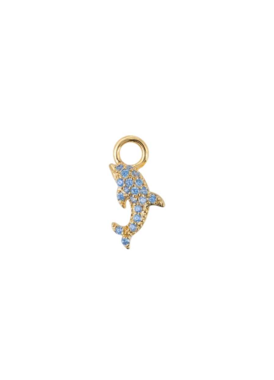 Smykker Emilia by Bon Dep | Emilia By Bon Dep Natalie Charm Blue Dolphin Fish Charm Gull