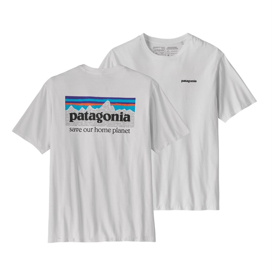 Herre Patagonia | Patagonia M P-6 Mission Organic T-Shirt Hvit