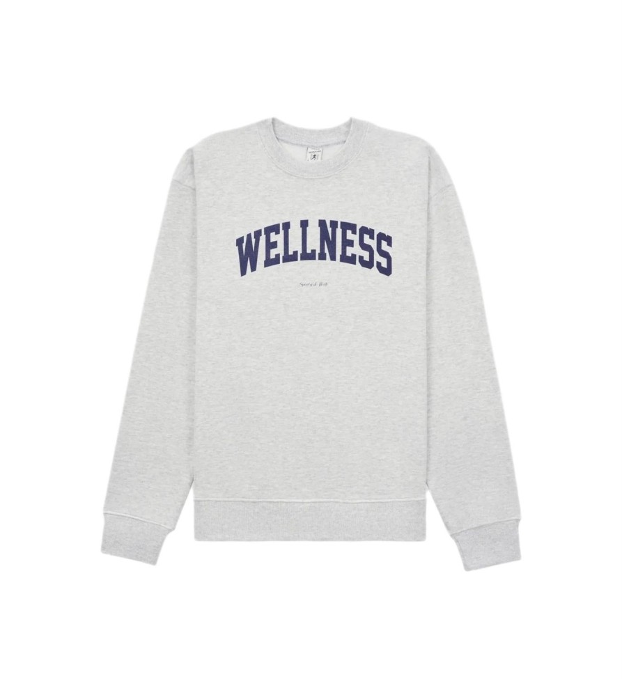 Dame Sporty u0026 Rich | Sporty & Rich Wellness Ivy Crewneck Genser Gra