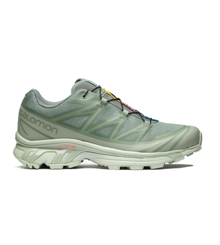 Dame Salomon | Salomon Xt-6 Gtx Sko Morkegronn