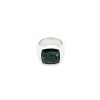 Smykker Tom Wood Jewellery | Tom Wood Jewellery The Cushion Green Marble Ring Solv