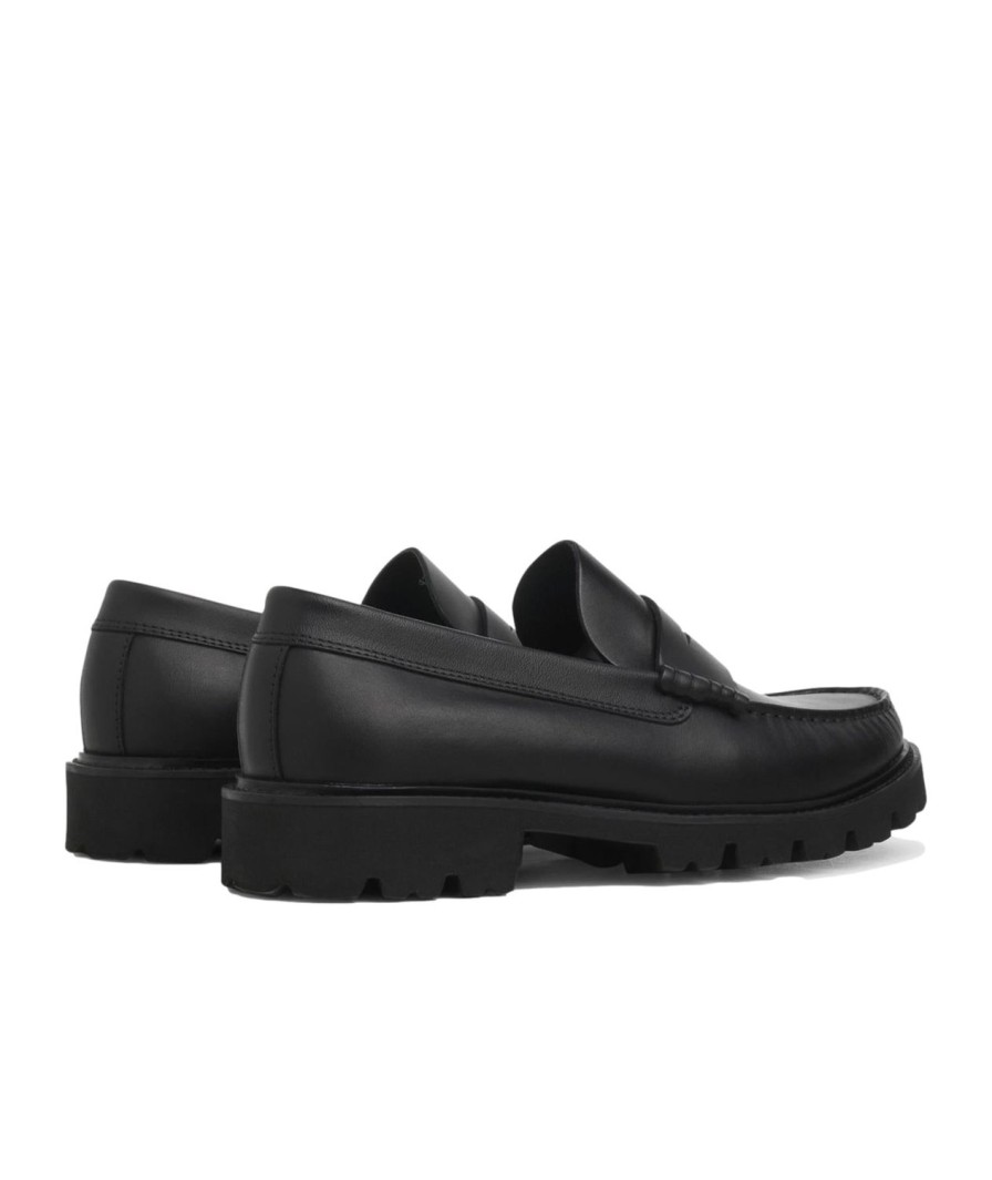 Herre Garment Project | Garment Project Loafer Black Leather Sko Sort