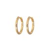 Smykker Emilia by Bon Dep | Emilia By Bon Dep Medium Hammered Gold Hoops Oredobber Gull