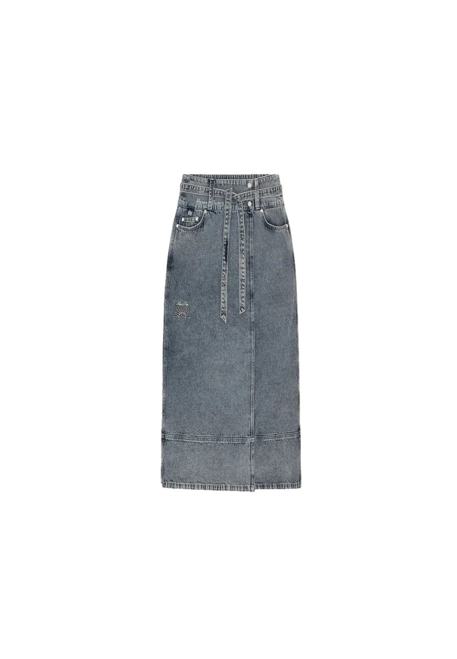 Dame House of Sunny | House Of Sunny Low Rider Denim Skirt Skjort Denim