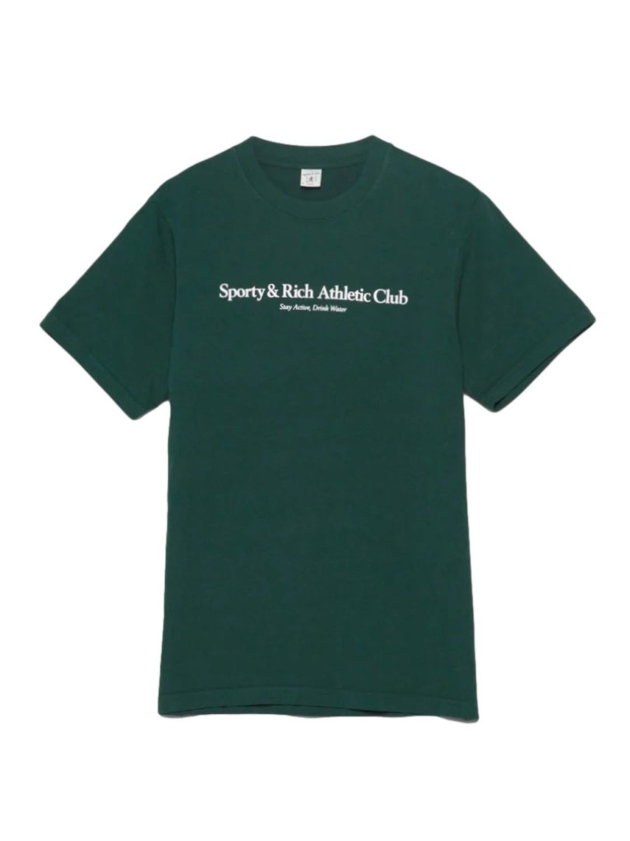 Dame Sporty u0026 Rich | Sporty & Rich Athletic Club T-Shirt T-Shirt Morkegronn