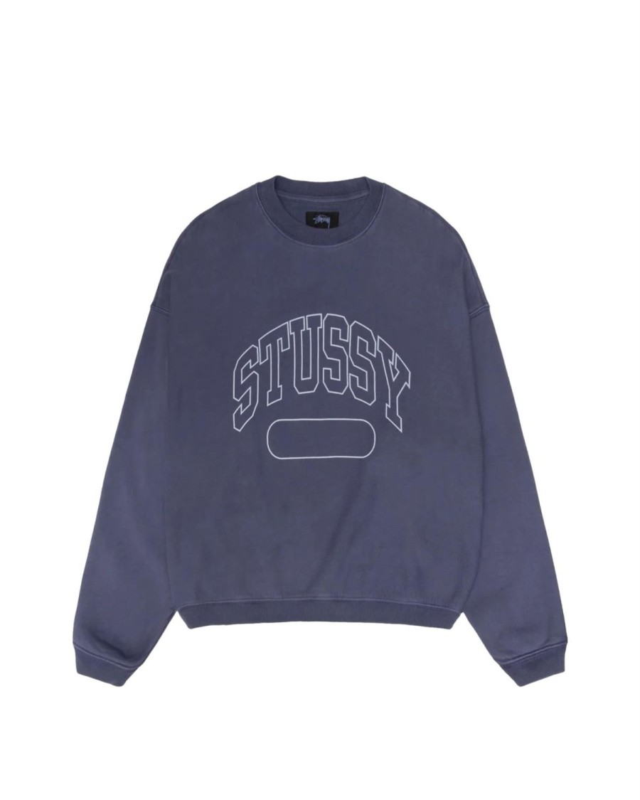 Herre Stussy | Stussy Varsity Oversized Crew Genser Bla