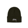 Dame Stussy | Stussy Stock Cuff Beanie Lue Oliven