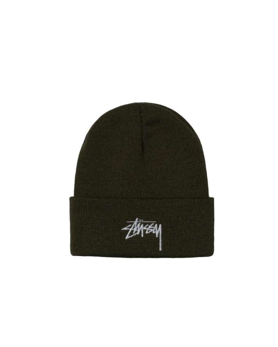 Dame Stussy | Stussy Stock Cuff Beanie Lue Oliven