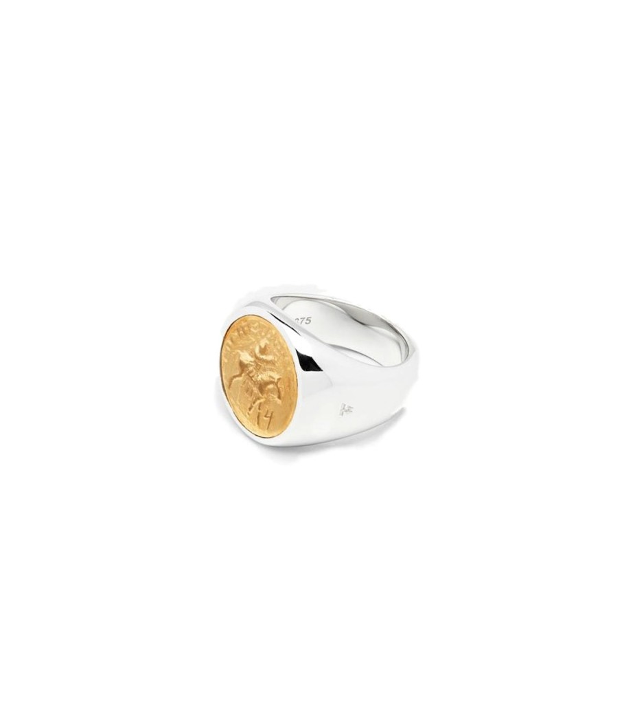 Smykker Tom Wood Jewellery | Tom Wood Jewellery Coin Ring Gold Ring Solv