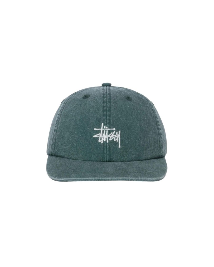 Dame Stussy | Stussy Washed Basic Low Pro Cap Caps Gronn