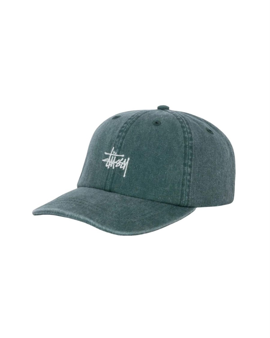 Dame Stussy | Stussy Washed Basic Low Pro Cap Caps Gronn