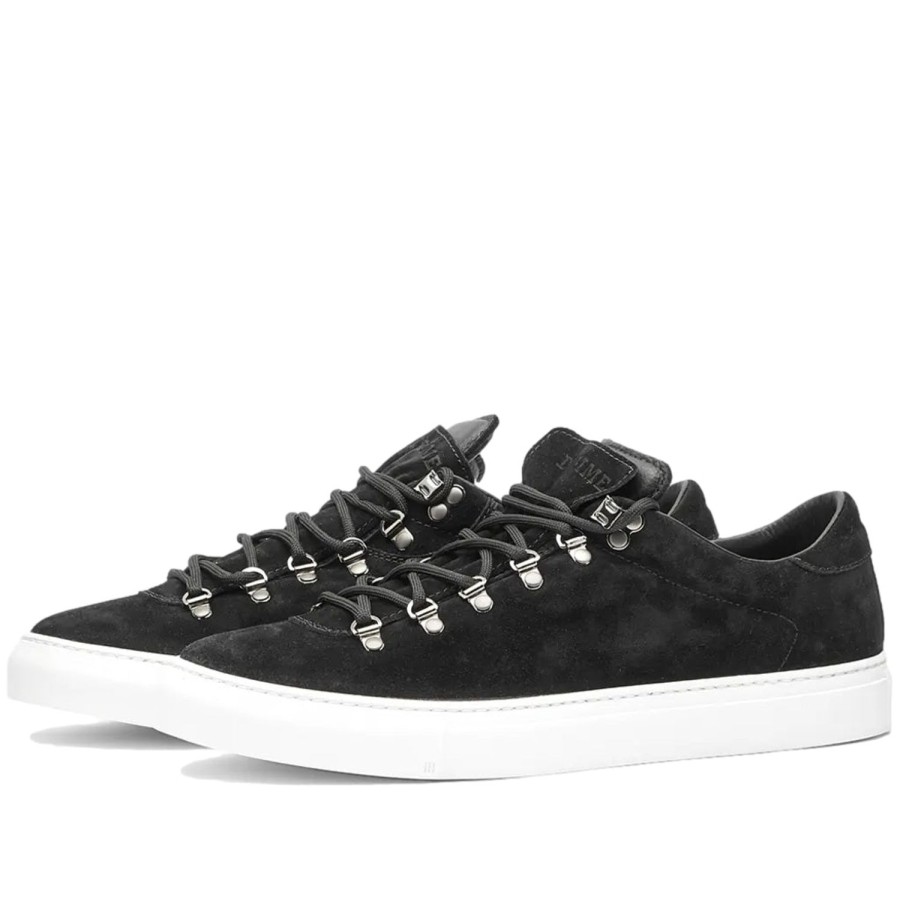 Herre Diemme | Diemme Marostica Low Black Suede Sko Sort