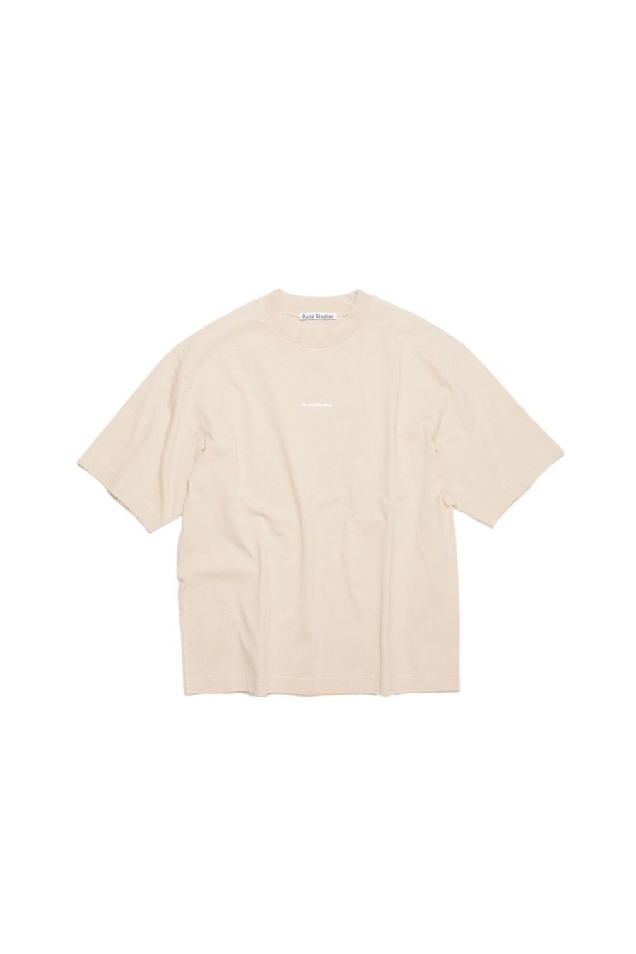 Herre Acne | Acne Logo T-Shirt T-Shirt Beige