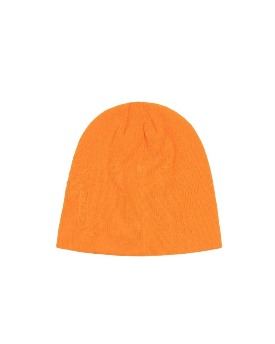 Dame Stussy | Stussy Embossed Smooth Stock Skullcap Lue Oransje