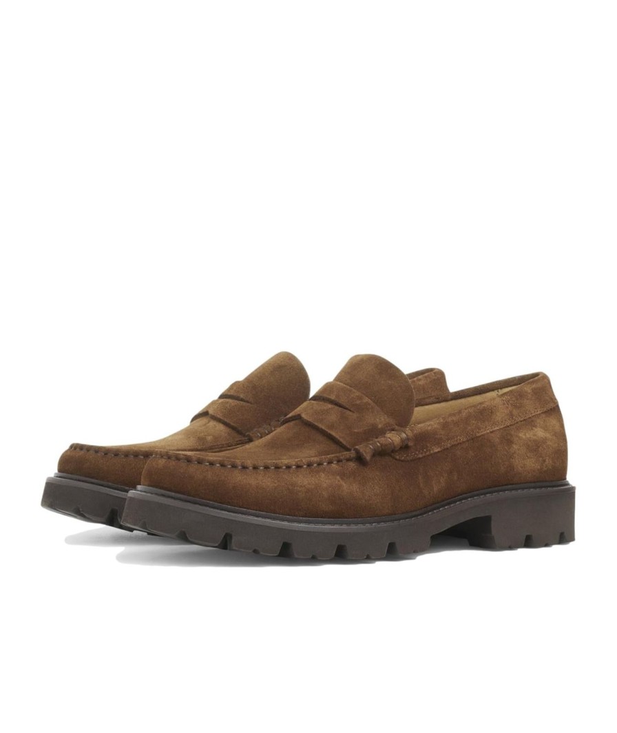 Herre Garment Project | Garment Project Loafer Brown Suede Sko Brun