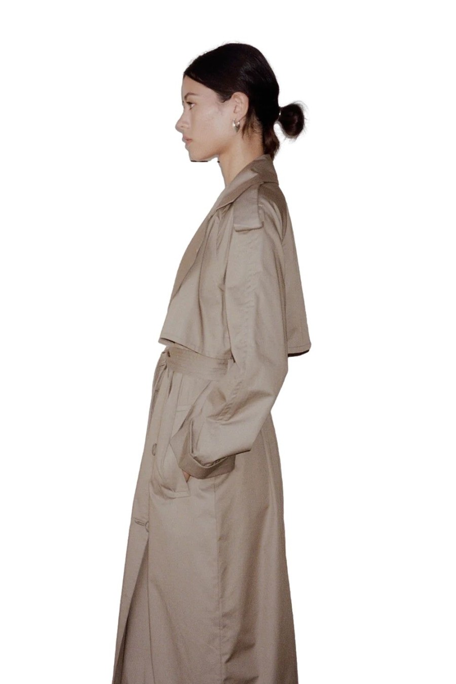 Dame Blanca Studio | Blanca Studio Lincoln Trench Coat Jakke Brun/Beige