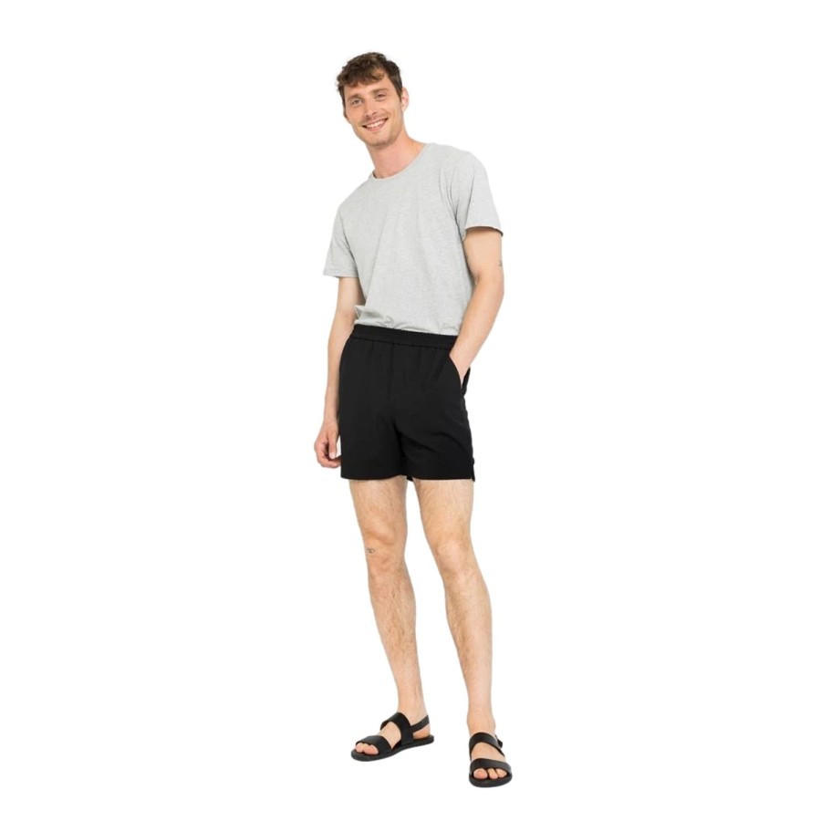 Herre Plain | Plain Turipl Shorts 913 Shorts Sort