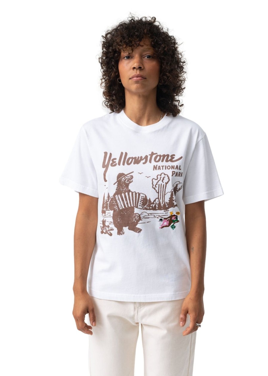 Herre Carne Bollente | Carne Bollente Yellowstone Bone T-Shirt Hvit