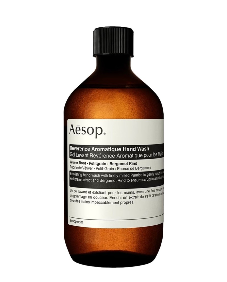 Livsstil Aesop | Aesop Reverence Aromatique Hand Wash 500Ml With Screw Cap Refill Handsape Gjennomsiktig