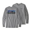 Dame Patagonia | Patagonia M L/S Logo Responsibili-Tee Genser. Gra