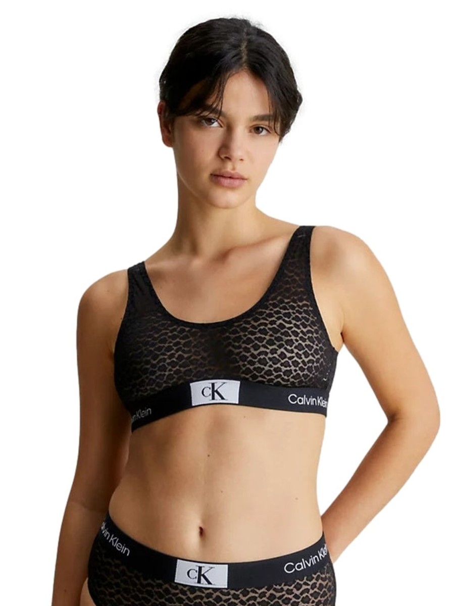 Dame Calvin Klein Underwear | Calvin Klein Underwear Unlined Bralette Undertoy Sort