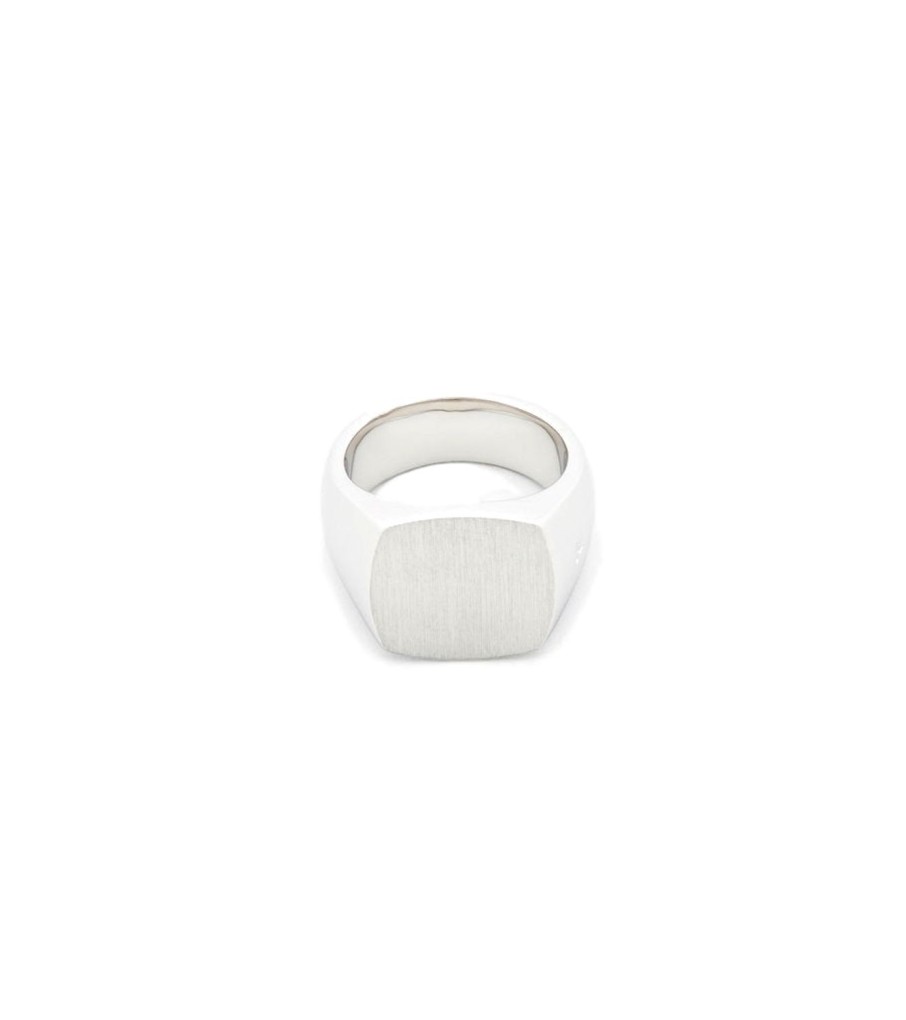 Smykker Tom Wood Jewellery | Tom Wood Jewellery The Cushion Satin Ring Solv