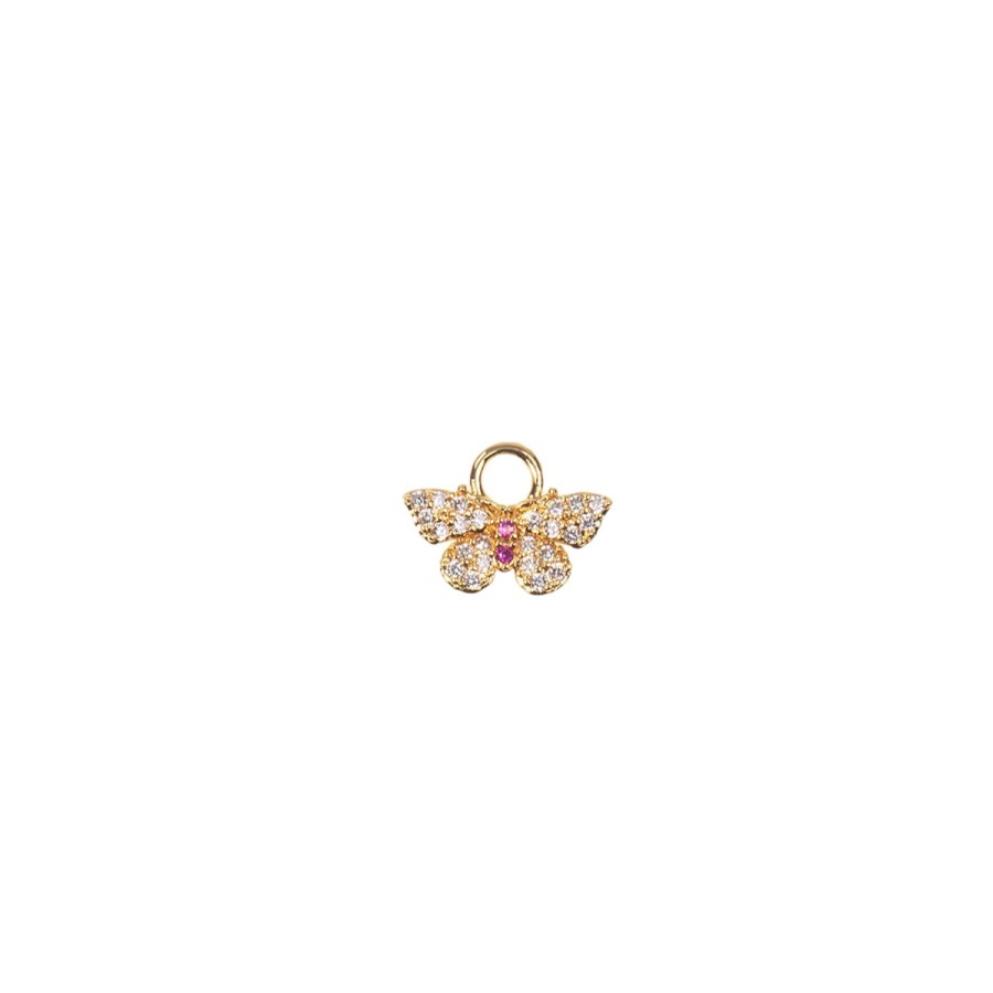 Smykker Emilia by Bon Dep | Emilia By Bon Dep Mathea Charm Butterfly Charm Gull