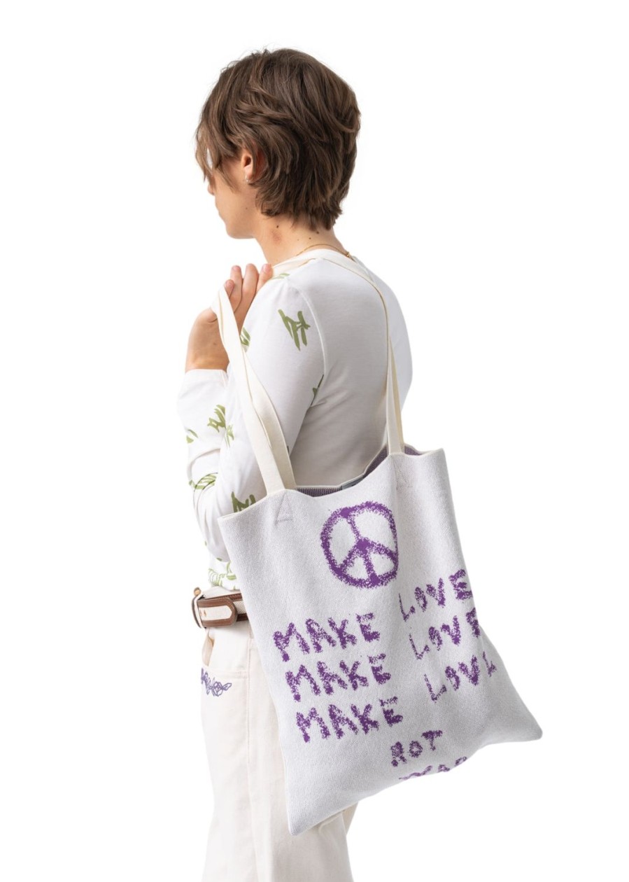 Dame Carne Bollente | Carne Bollente Peace Bag Veske Lysegra