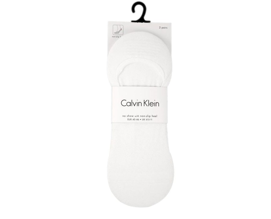 Herre Calvin Klein Underwear | Calvin Klein Underwear Caleb 2Pk. No-Shower Sokker Hvit