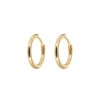 Smykker Emilia by Bon Dep | Emilia By Bon Dep Medium Gold Hoops Oredobber Gull