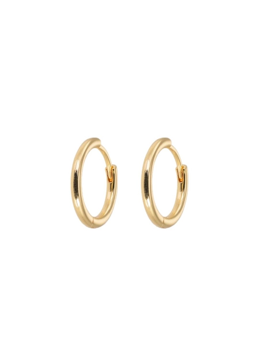 Smykker Emilia by Bon Dep | Emilia By Bon Dep Medium Gold Hoops Oredobber Gull