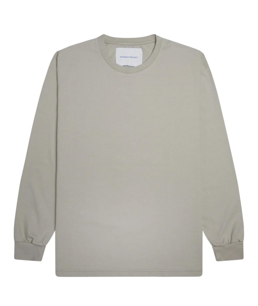 Herre Garment Project | Garment Project Gp Heavy L/S Tee T-Shirt Solv