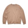 Herre Acne | Acne Oversized Face Crew Genser Brun