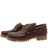 Herre Timberland | Timberland Authentics 3 Eye Classic Lug Sko Morkebrun