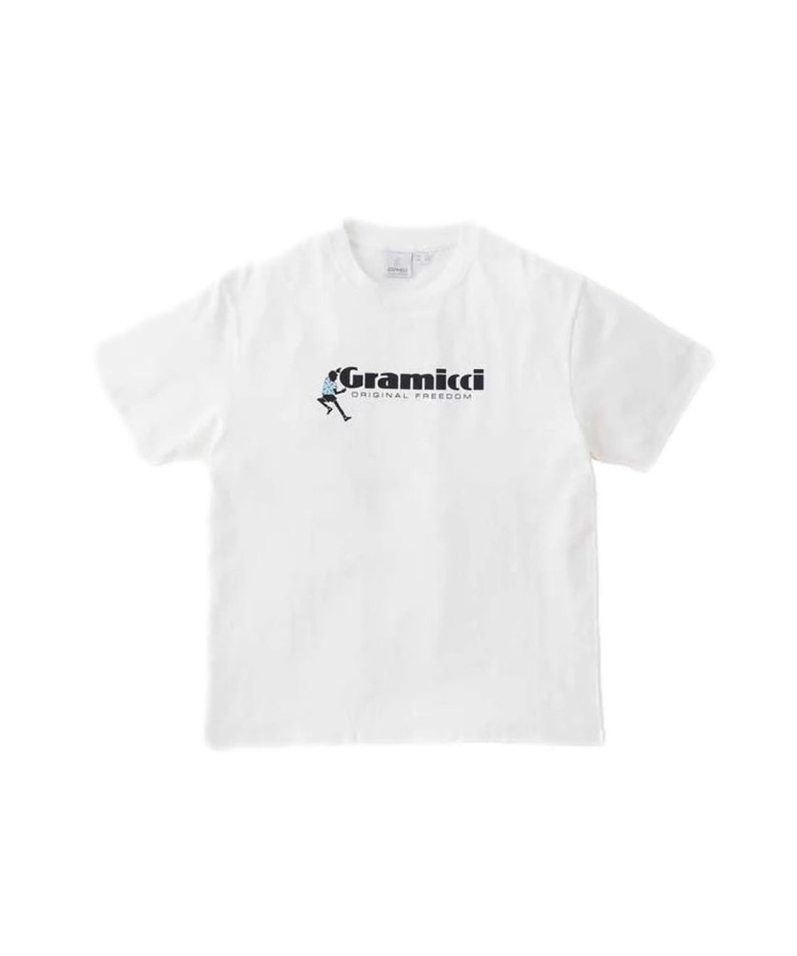 Herre Gramicci | Gramicci Dancing Man Tee White T-Shirt Hvit