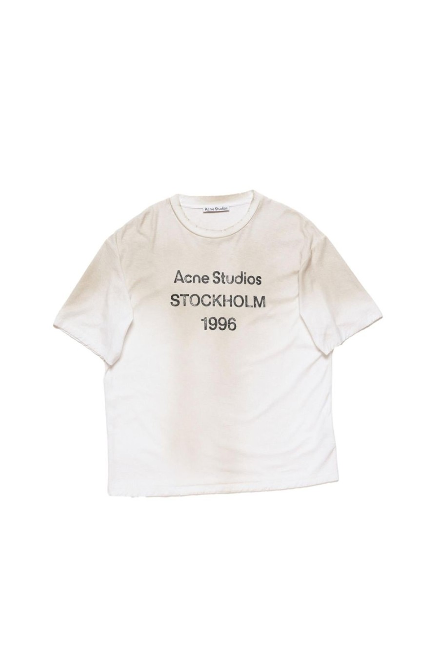 Dame Acne | Acne Logo Shirt Relaxed T-Shirt Off-White