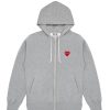 Herre Comme des Garcons Play | Comme Des Garcons Play Men´S Play Sweatshirt Genser- Gra