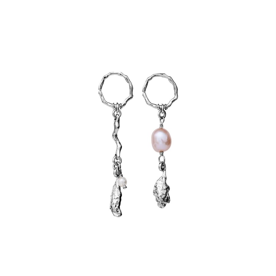 Smykker Maanesten | Maanesten Lyric Earring Oredobber Solv