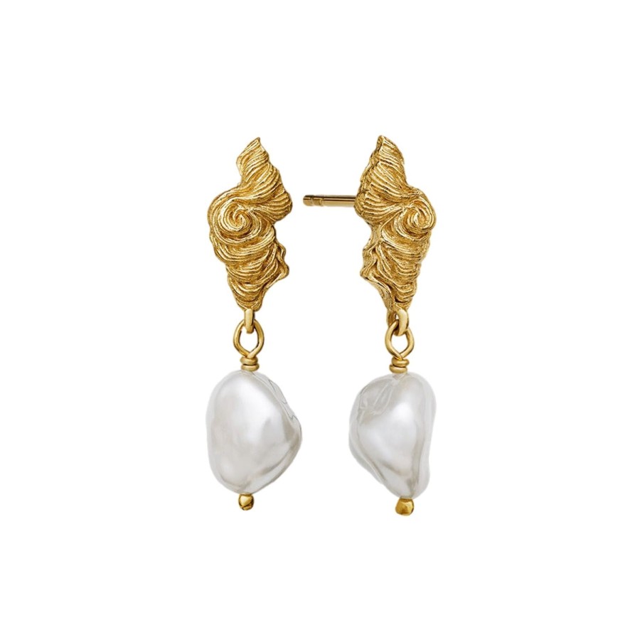 Smykker Maanesten | Maanesten Frigg Earring Oredobber Gull