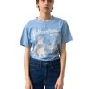 Herre Carne Bollente | Carne Bollente Yellowstone Bone T-Shirt Lysebla