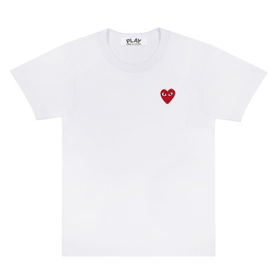 Herre Comme des Garcons Play | Comme Des Garcons Play T-Shirt Men'S T-Shirt Hvit