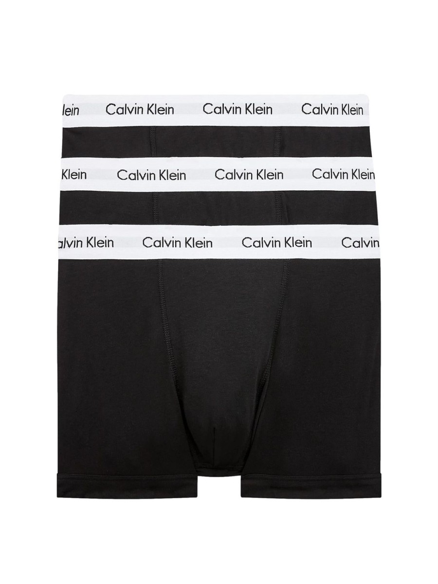 Herre Calvin Klein Underwear | Calvin Klein Underwear Trunk 3Pk Boxershorts Sort