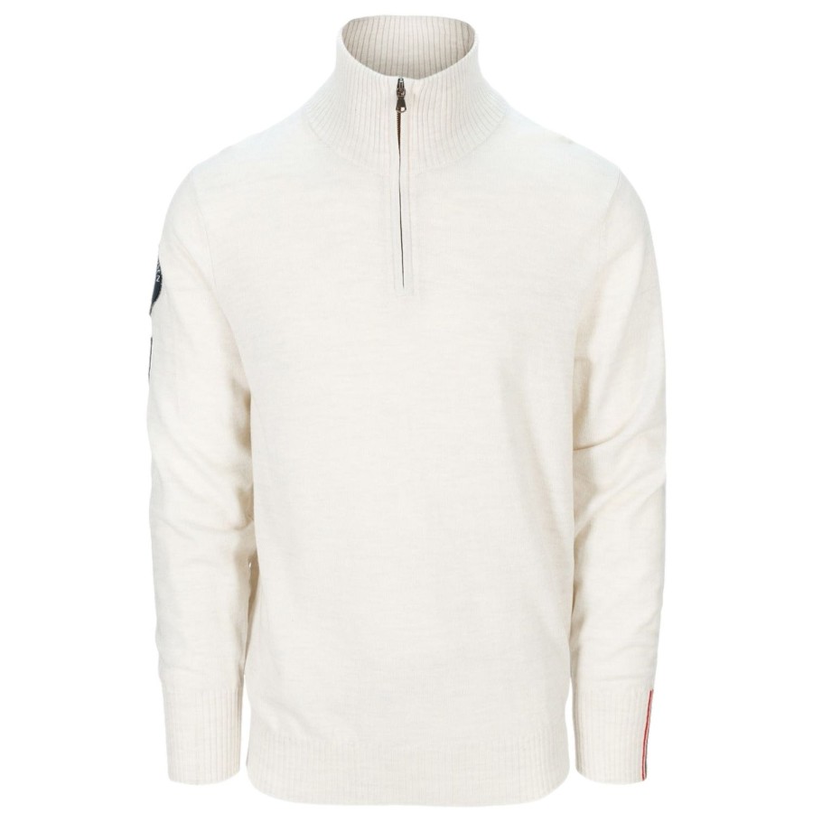 Herre Amundsen | Amundsen Peak Half Zip Mens Genser Melkehvit