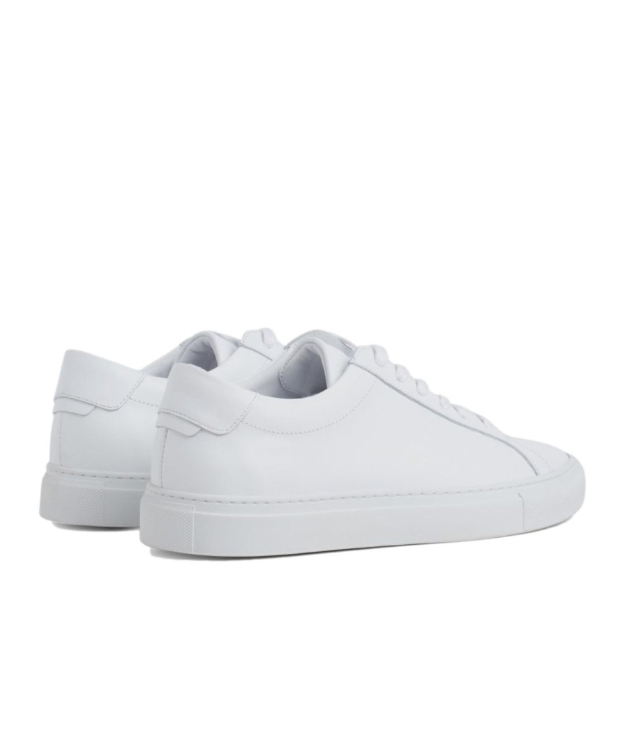 Herre Garment Project | Garment Project Premium Low White Leather Sko Hvit