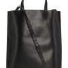 Dame Ganni | Ganni Banner Medium Tote Strap Bag Veske Sort