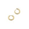 Smykker Tom Wood Jewellery | Tom Wood Jewellery Classic Hoop Small Gold Oredobber Gull