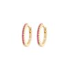 Smykker Emilia by Bon Dep | Emilia By Bon Dep Medium Hoops Cerise Oredobber Gull