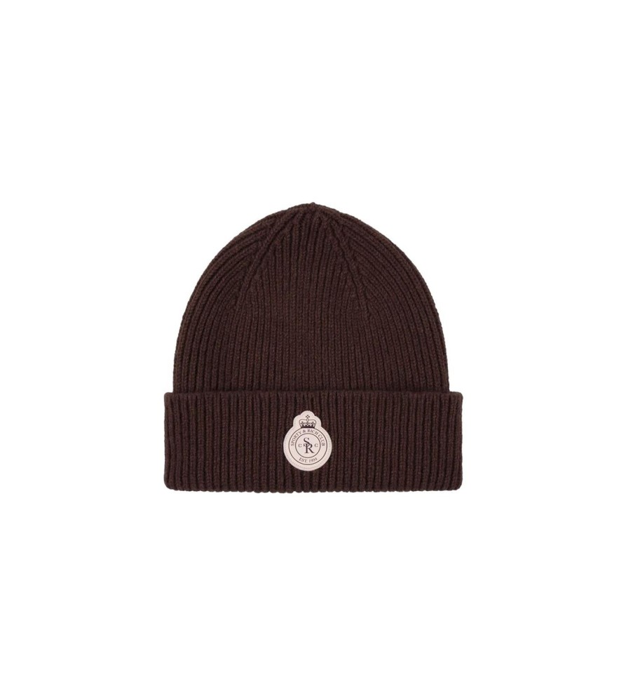 Dame Sporty u0026 Rich | Sporty & Rich Crown Wool Beanie Lue Brun