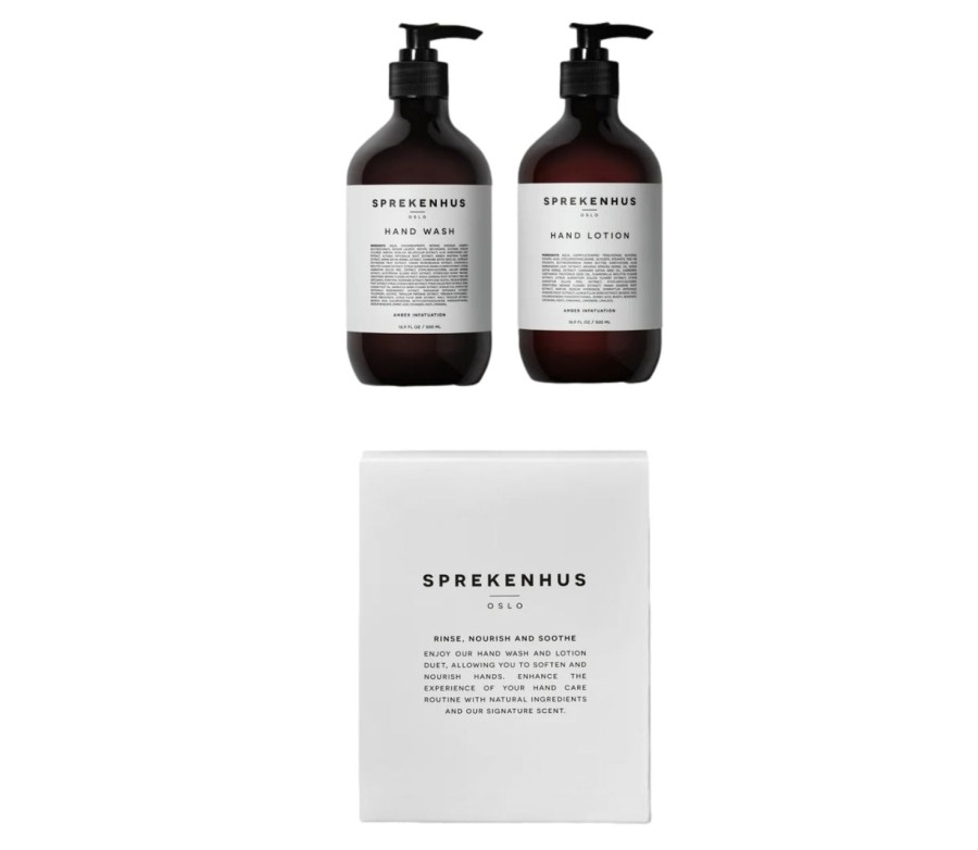 Livsstil Sprekenhus | Sprekenhus Hand Wash And Lotion Kit - Amber Infatuation Handsape Gjennomsiktig