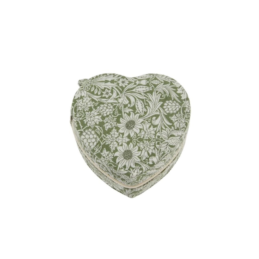 Smykker Bon Dep | Bon Dep Jewelry Box Heart Mw Smykkeskrin Gronn